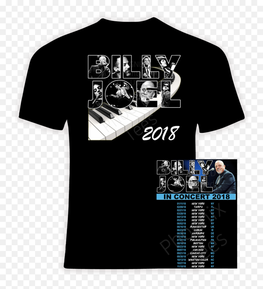 Billy Joel In Concert Tour 2017 Logo - Alanis Morissette T Shirt Emoji,Men's Emoji Shirt
