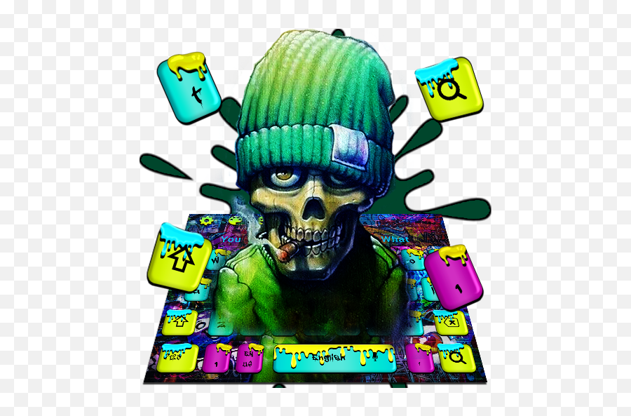Graffiti Skull Keyboard - Google Play Fictional Character Emoji,Skeleton Emojis