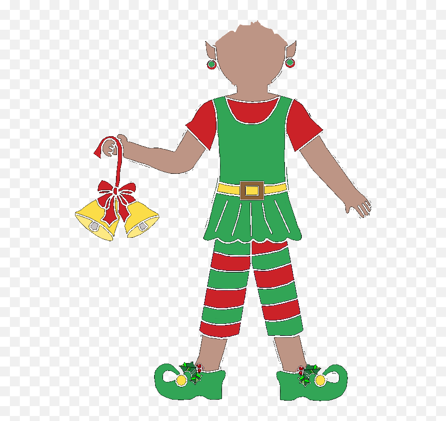 Christmas Elf Girl Fill In The Blank Thank You Note Clipart - Portable Network Graphics Emoji,Blank Emoji Invitations