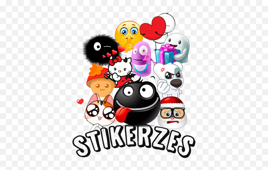 Stickerzes - Stickers U0026 Emoji For Whatsapp 101 Apk Black Smiley,Bigli Migli Emoticons