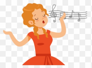 Singer Character Clipart - Singer Character Emoji,Singing Emoji Clipart