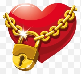 Gold Heart Png - Heart In A Lock Emoji,Lock Emoji