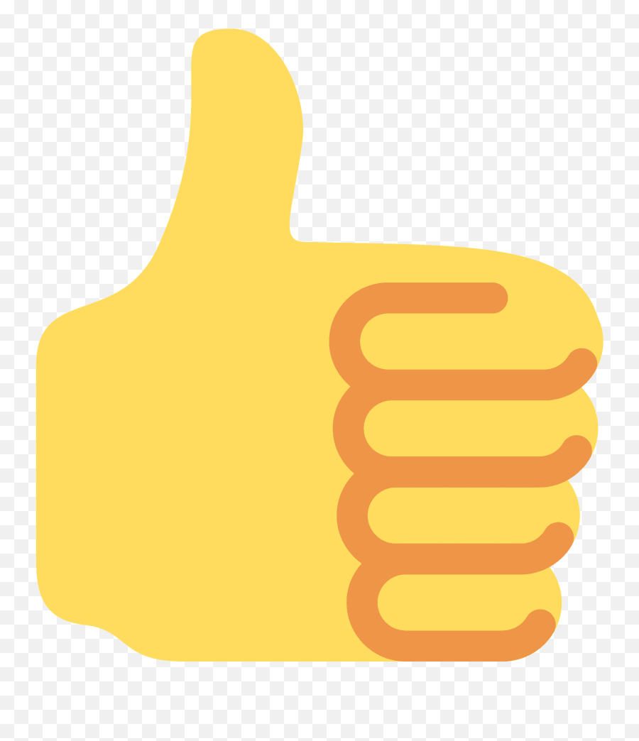 Thumbs Up Emoji Clipart - Thumbs Up Twitter Emoji,Thumbs Down Emoji Transparent