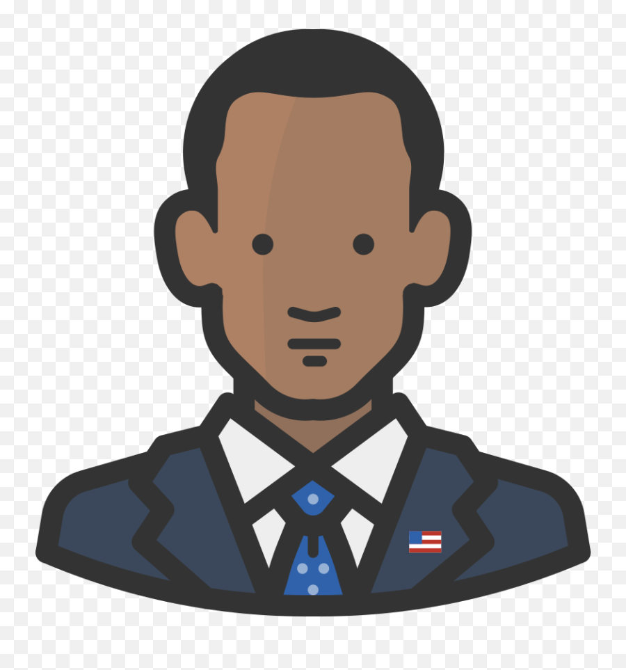 Barack Obama Avatar Free Icon Of Avatars - Barack Obama Icon Png Emoji,Emoticons Obama