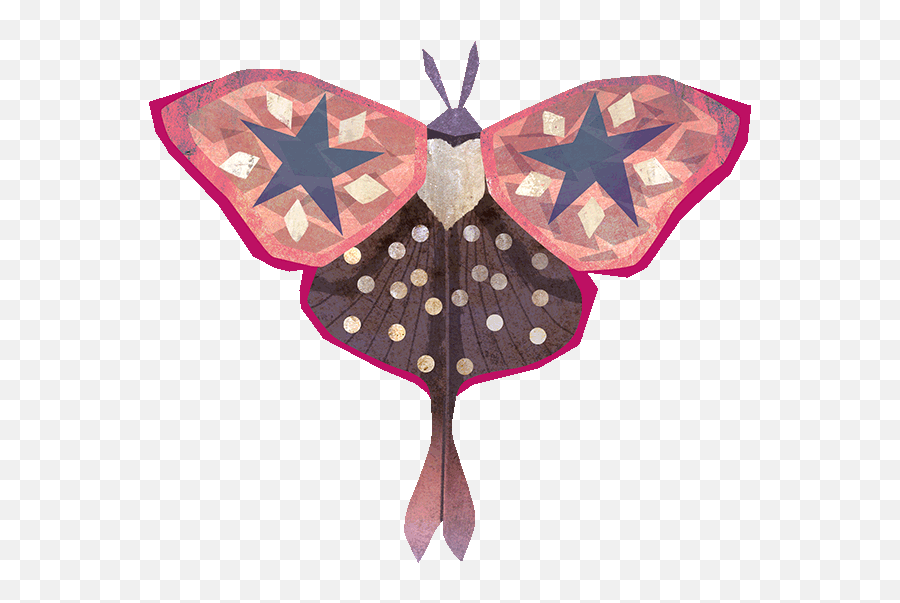Midnight Moth Bedtime Stickers - Girly Emoji,Moth Emoji