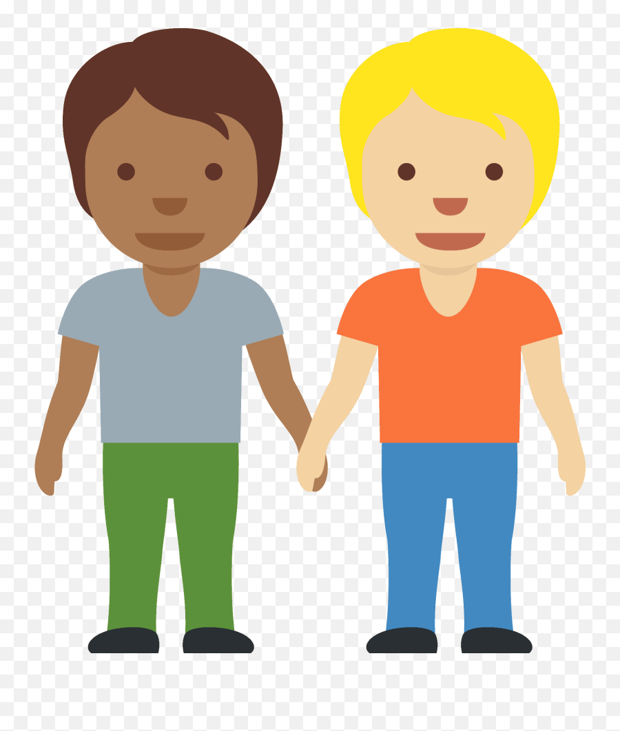 People Holding Hands Emoji Clipart Free Download - Deux Personne,Sister Emojis