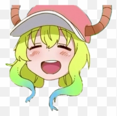 Lucoa Sticker - Waifu Lucoa Dragon Maid Emoji,Lucoa Emojis