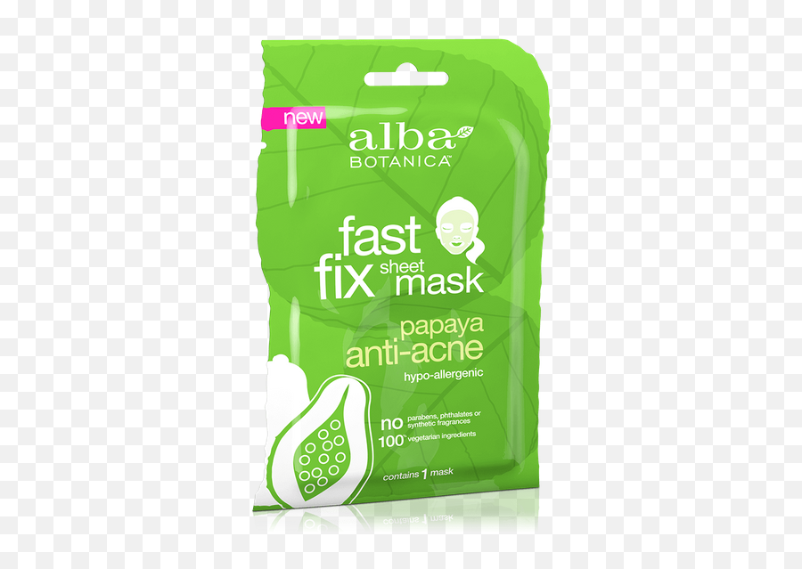 Alba Botanica Fast Fix Facial Sheet Mask Anti - Acne Papaya Alba Botanica Emoji,Homeopathic Reasons Face Breakout And Emotions