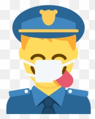 Emoji Face Mashup Bot - Robot Police Emoji,Food Twitter Emojis