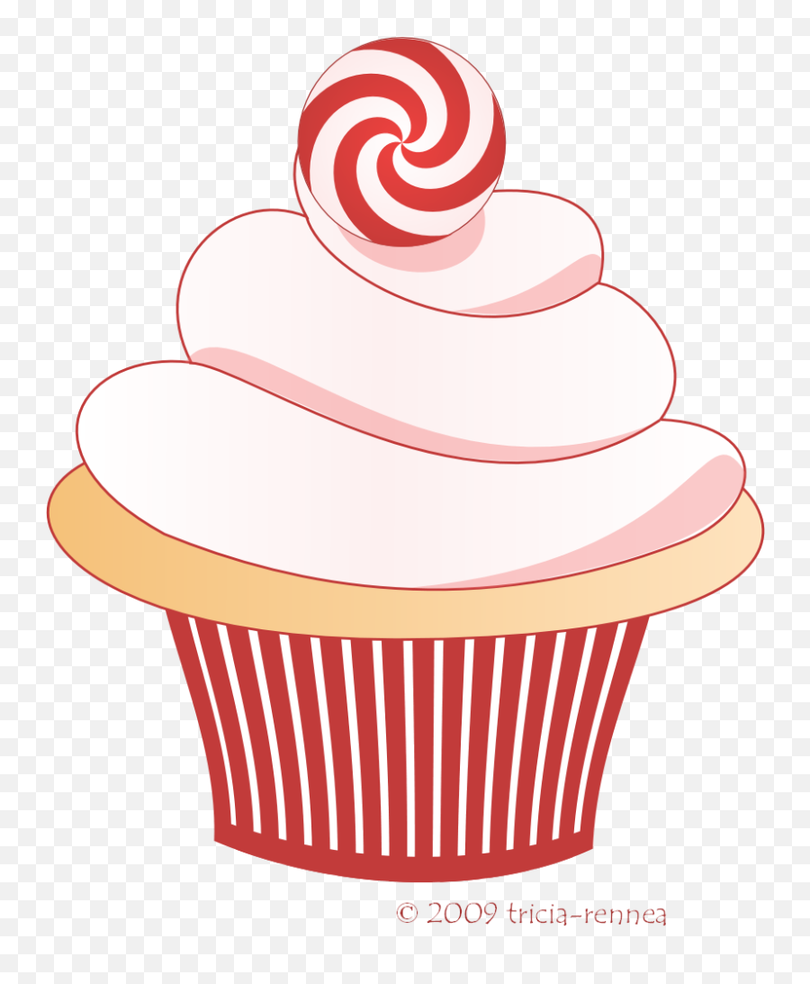 Clipart Christmas Cupcake Clipart - Cute Clipart Cartoon Cupcake Emoji,Pintrerest Emoji Cupcakes