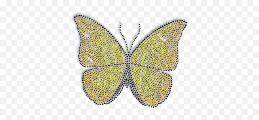 Custom Best Sparkling Yellow Butterfly Korean Rhinestone - Girly Emoji,Buy Emotion Butterfly