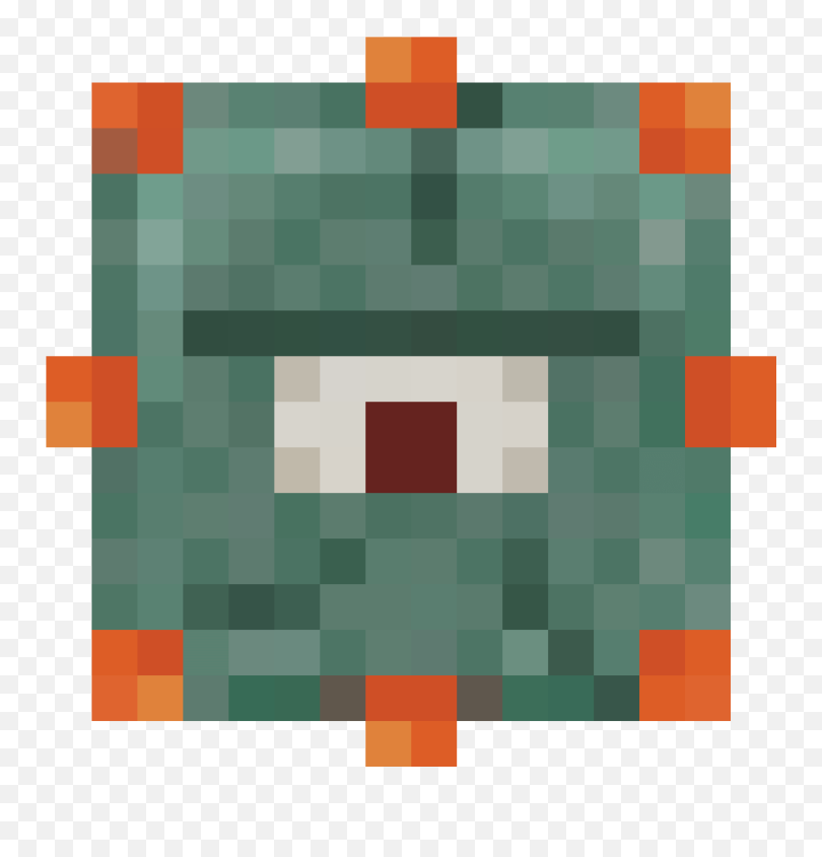 Pin - Minecraft Guardian Face Emoji,Emoji Heads In Mc