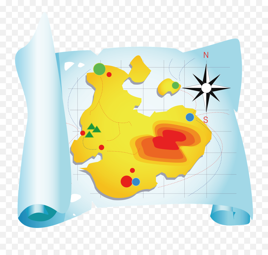 Island Treasure Map Clipart Free Download Transparent Png - Islands Map Clipart Emoji,Treasure Emoji