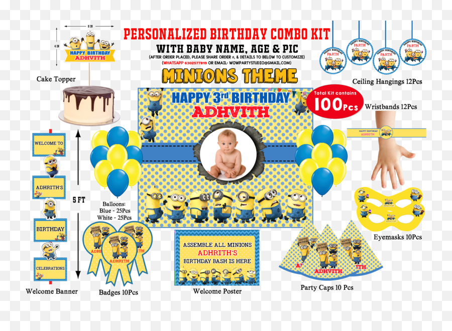 Minion Theme - Dot Emoji,Happy Birthday Minnion Emoticon