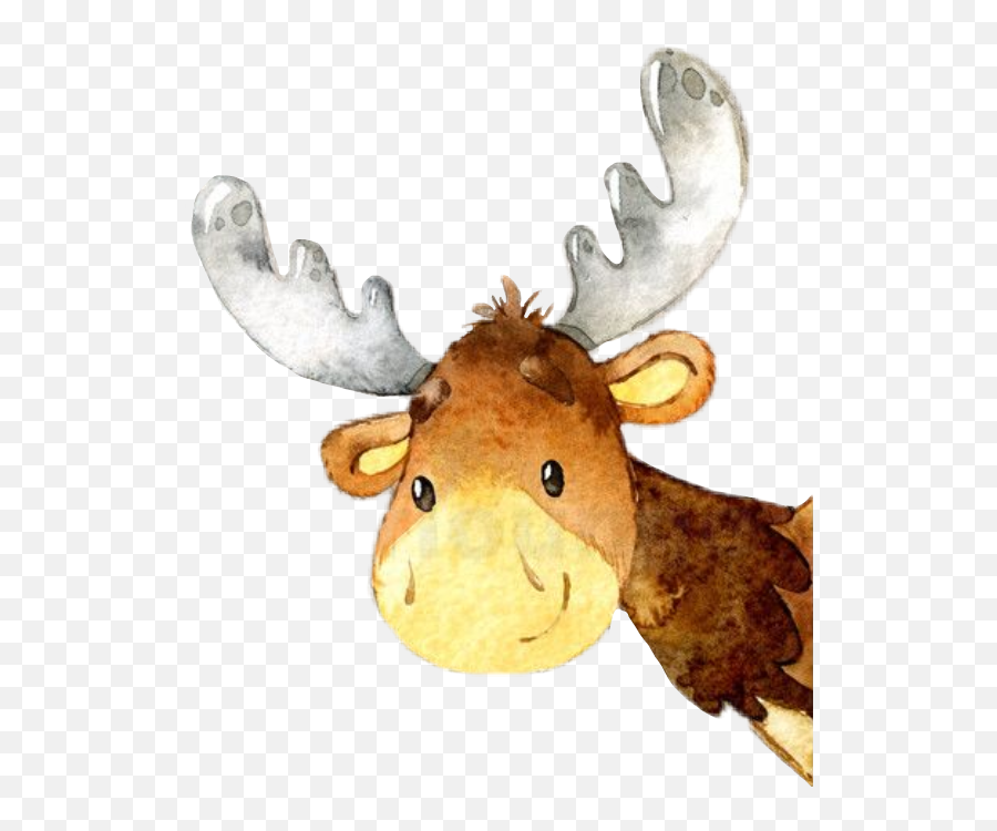 Moose Woodlandcreatures Sticker - Moose Emoji,Moose Emoji