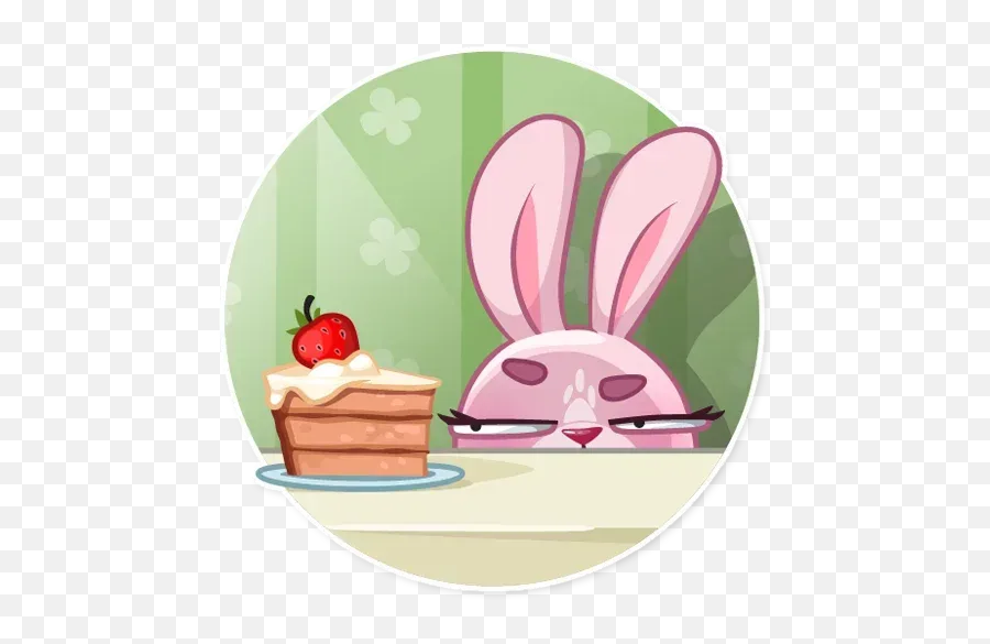 Bunny Boy 2 Whatsapp Stickers - Rosy Bunny Telegram Stickers Emoji,Bunny Holding Cake Emoticon