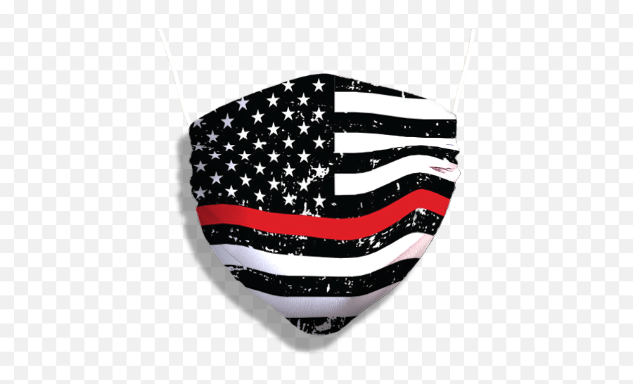 Thin Red Line Mask And - High Resolution Distressed American Flag Png Emoji,Serious Face Emoticon With Red Slash Over