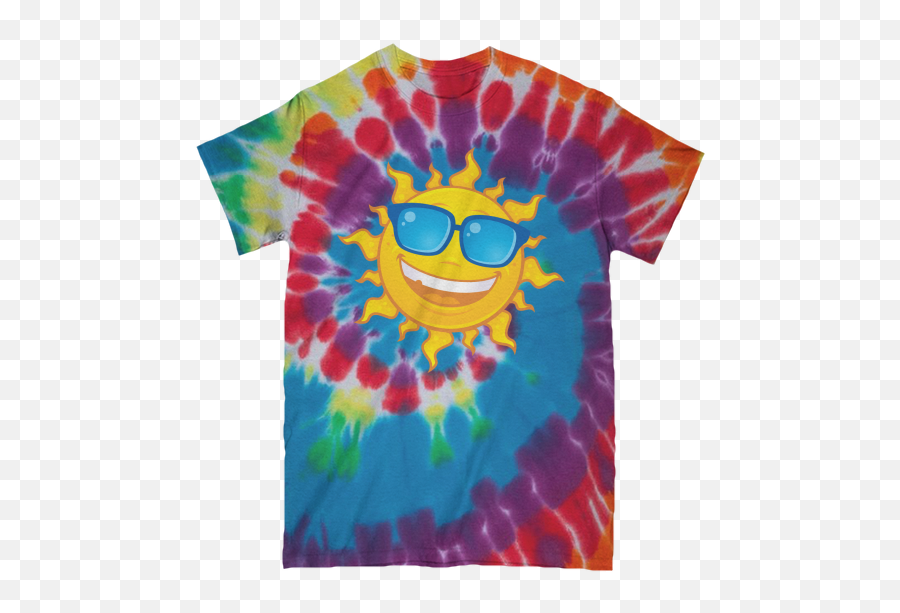 Summer Sun Wearing Sunglasses Storefrontier - Christian Shirts Tie Die Emoji,Emoticon With Glasses Tshirt