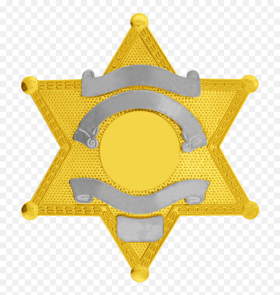 6 Pointed Star Badge 19 - Dot Emoji,Gold Star Emojis