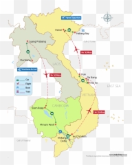 Indochina Odyssey - 22 Days Indochina Tours Vietnam Map Kids Emoji,Emotion Tide Kayak Sams