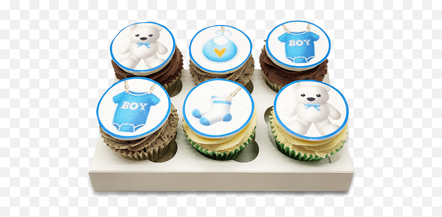 Baby Shower Cupcakes - Cake Owls Emoji,Cupcake Themes Emojis