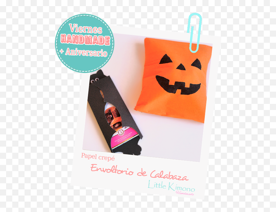 Little Kimono Handmade Envoltorio De Halloween Calabaza Emoji,Manualidades De Como Aser Una Pluma Decorada De Emojis