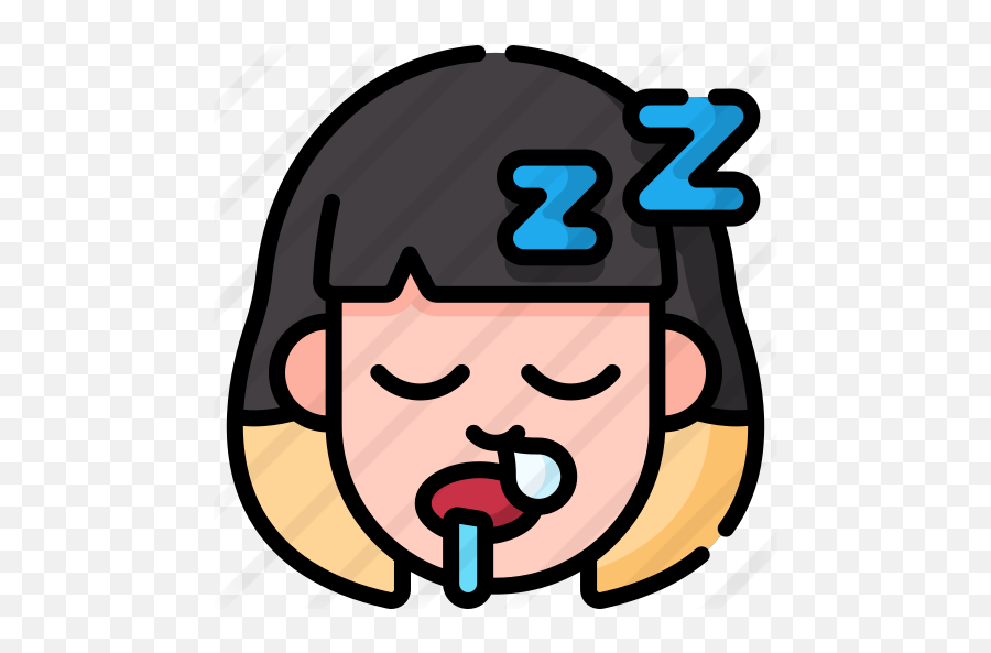 Dormido - Iconos Gratis De Personas Emoji,Emoticon De Dormido