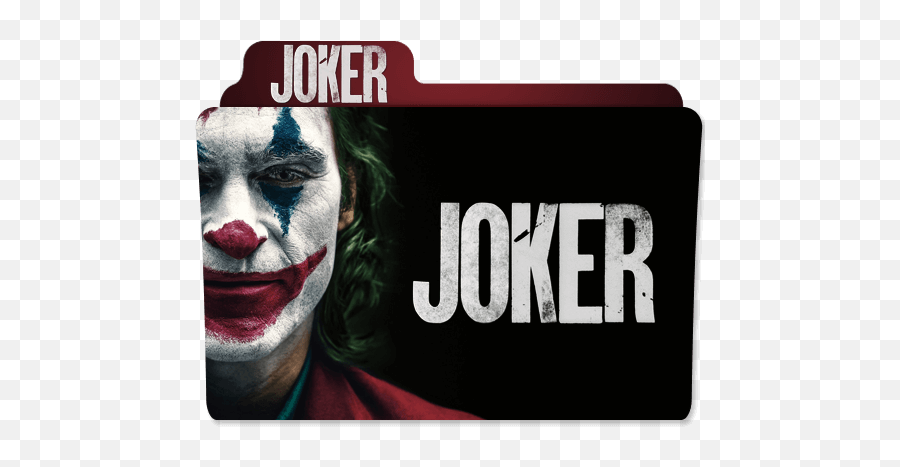 Joker 2019 Movie Folder - Designbust Emoji,Scared Movie Emoji