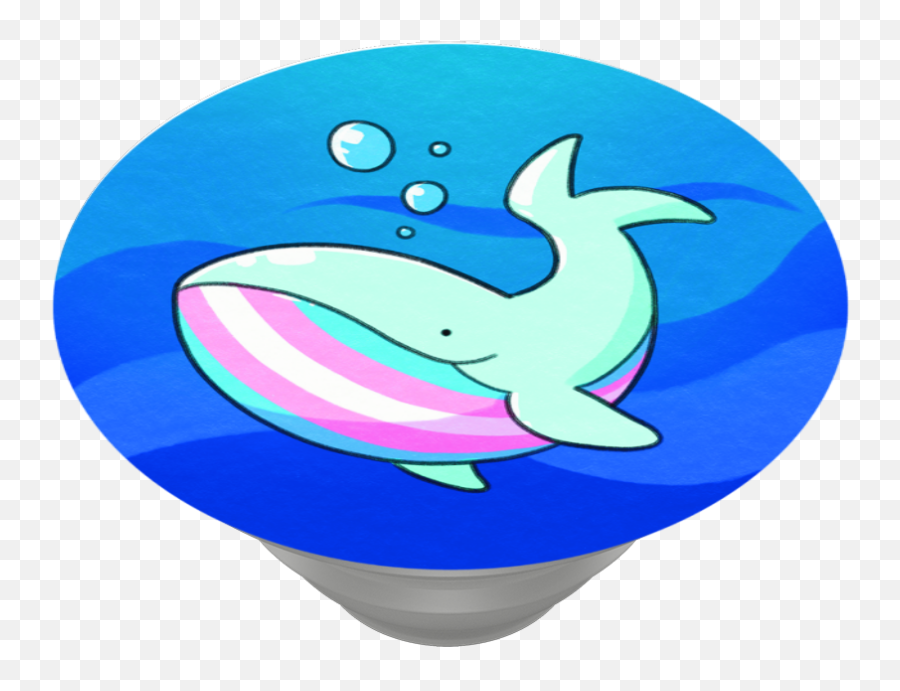 Trans Pride Whale - It Gets Better Project Popsockets Emoji,Whale Emoji