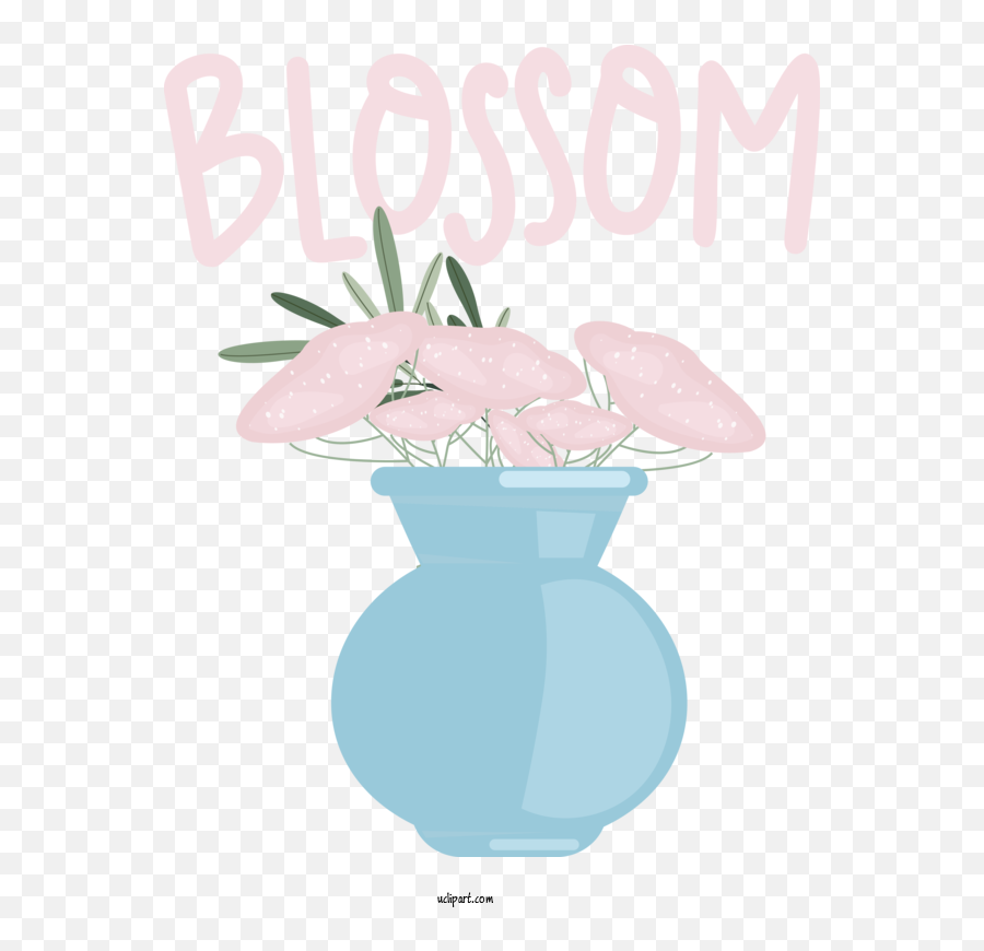 Nature Flower Cartoon Vase For Spring - Spring Clipart Emoji,Spring Leaf Emoji