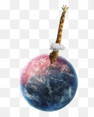 Ftestickers Giraffe Earth Sticker - Earth Emoji,Cloud Earth Emoji