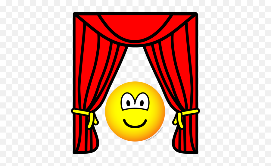 Theater Emoticon Stage Curtains Open Emoticons Emofacescom - Smiley Theater Emoji,Emoji Tattoo