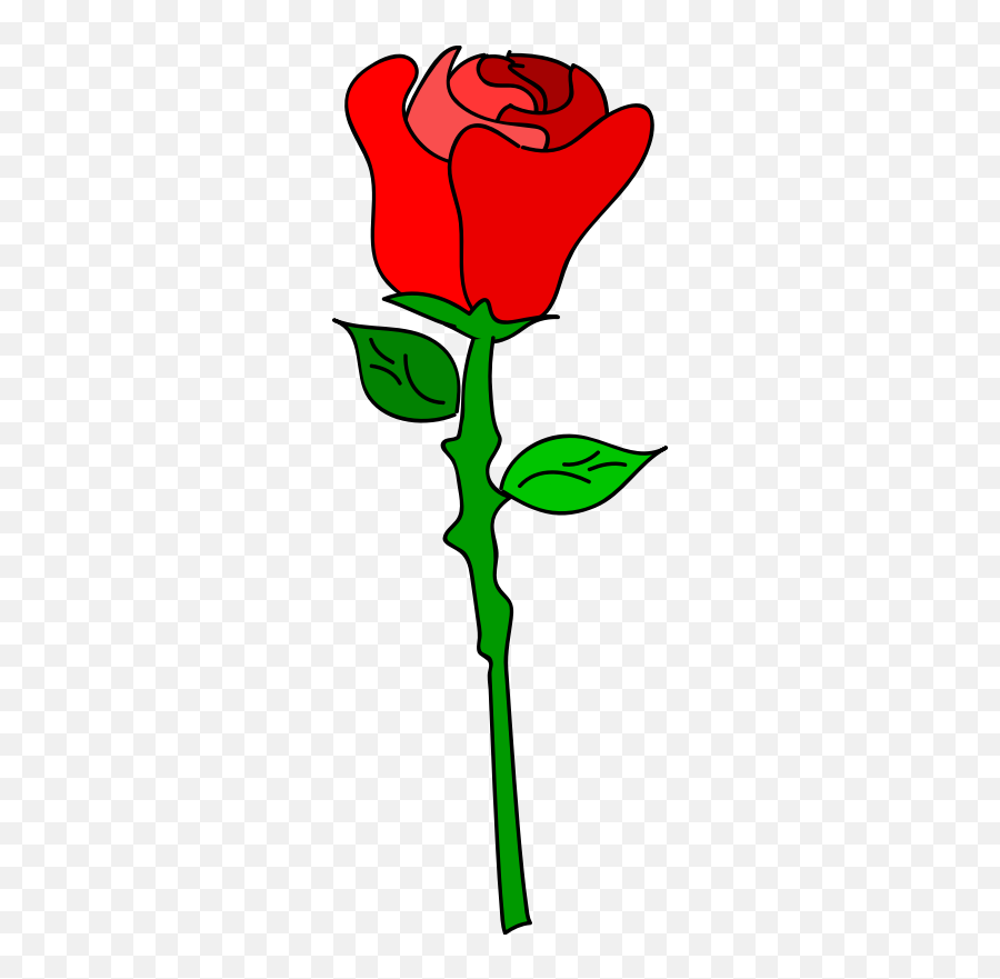 Rose Cartoon Cartoon Rose Pictures Free - Clipart Cartoon Rose Emoji,Blue Rose Emoji