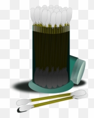 Q - Tips In A Container Clipart Free Download Transparent Png Cotton Swab Emoji,Frog Coffee Mug Emoji