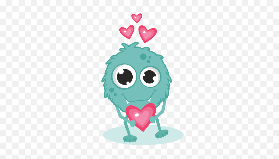 Cute Valentines Day Clipart - Clip Art Library Monster Valentines Clip Art Emoji,Headscratch Emoji