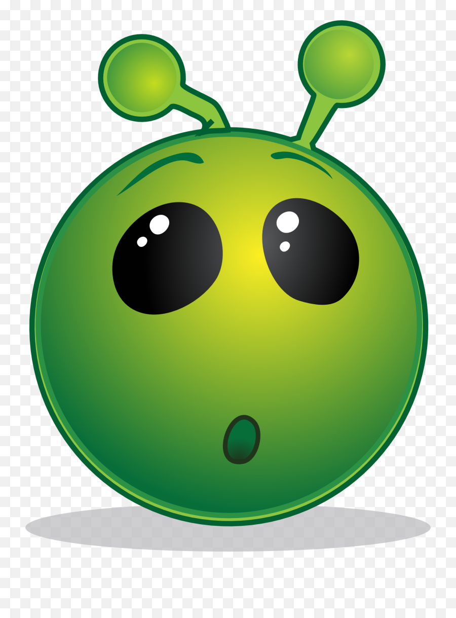 Imagen Gratis En Pixabay - Smiley Verde Wow Green Alien Emoji,Emoji To Color