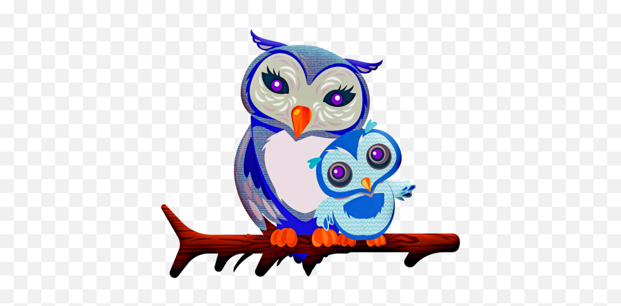 Artists Pictorem Collection - Clipart Owl And Baby Emoji,Ojos De Angel Aveo Emotion