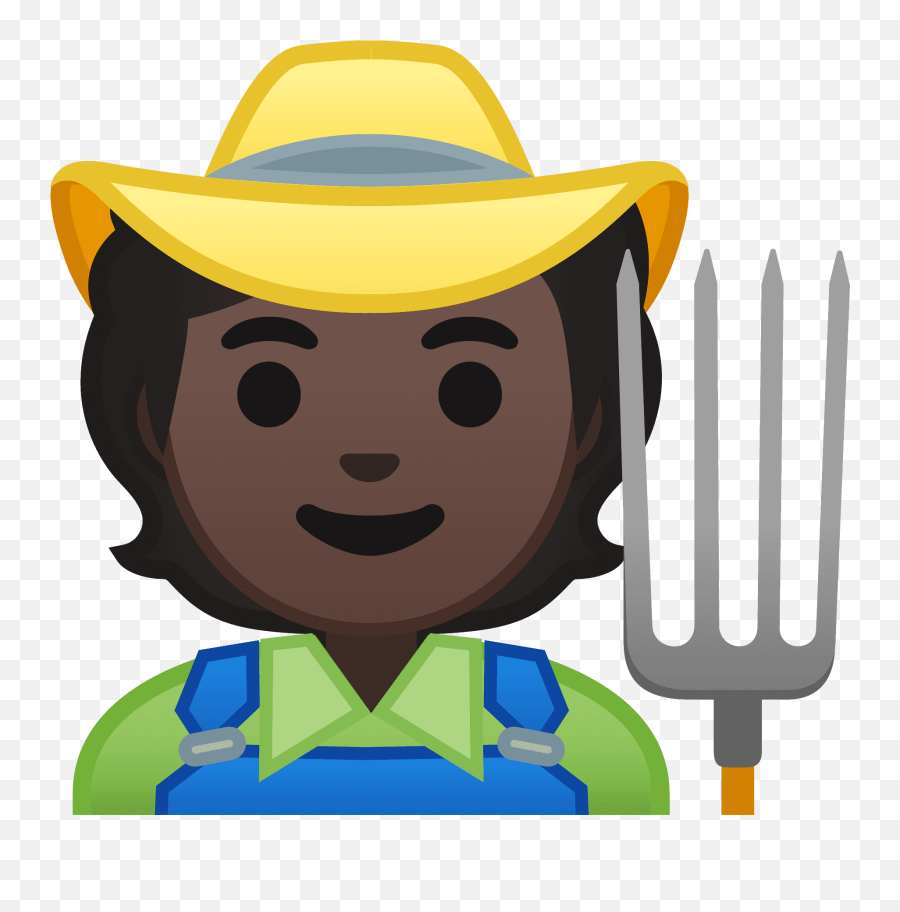 Farmer Emoji Clipart Free Download Transparent Png Creazilla - Hombre Haciendo Agricultura Animado,Cowboy Emoji