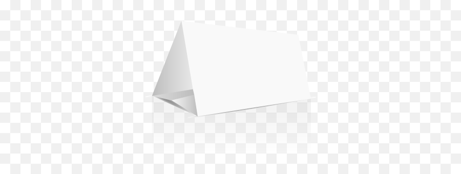 Horizontal Table Tent Paper Triangle - Folding Emoji,Triangle Emoticon Facebook