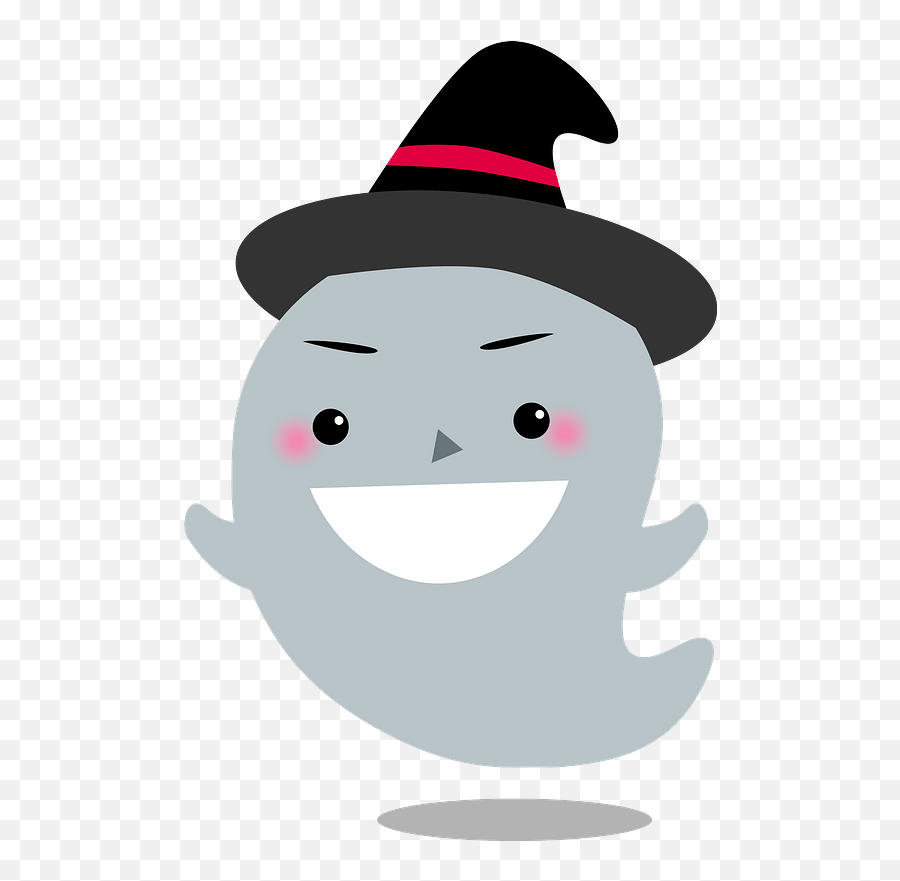 Ghost With A Witch Hat Clipart Free Download Transparent - Fictional Character Emoji,Witch Emoticon