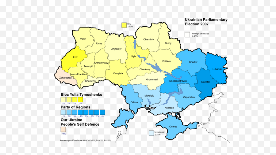 Talk2007 Ukrainian Parliamentary Electionarchive 1 - Wikipedia Map Of Ukraine Politcal Emoji,Emotion Of Collor