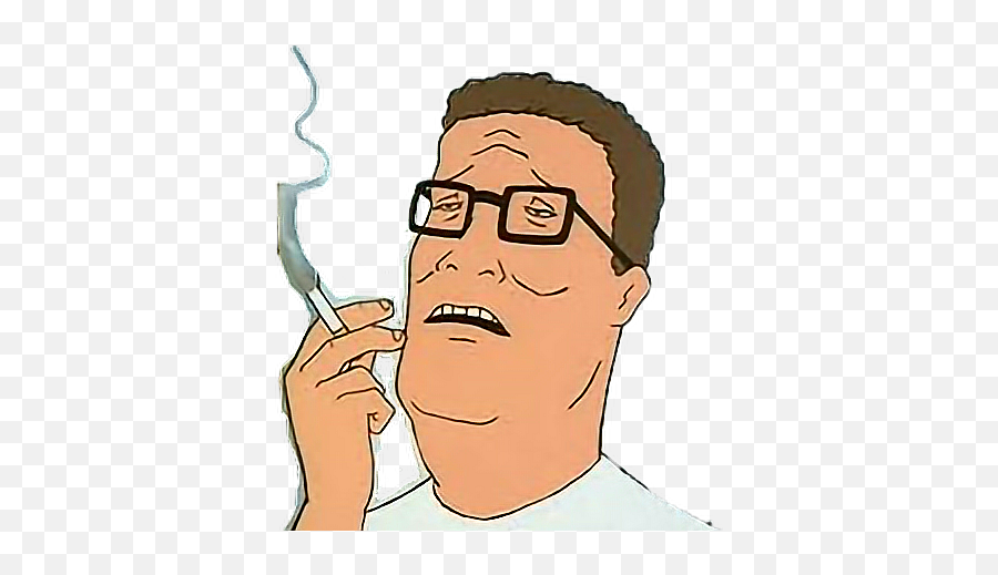 King Of The Hill Hank Sticker - Hank Hill Smoking Emoji,Hank Hill Emoji