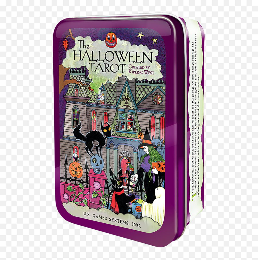 Halloween Tarot Cards In Tin - Halloween Tarot In Tin Emoji,Colorcards Emotion Cards