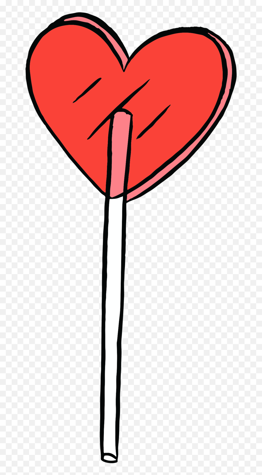 Heart Lolli - Heart Shaped Lollipop Tattoo Emoji,Fake Emotions