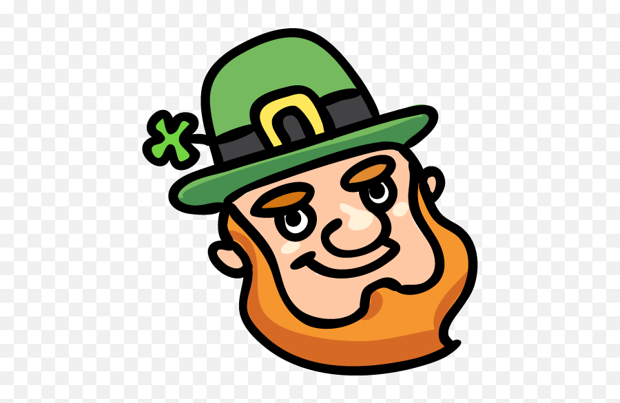 Lucky Leprechaun Iconset - Leprechaun Black And White Free Clip Art Emoji,Leprachauan Emojis