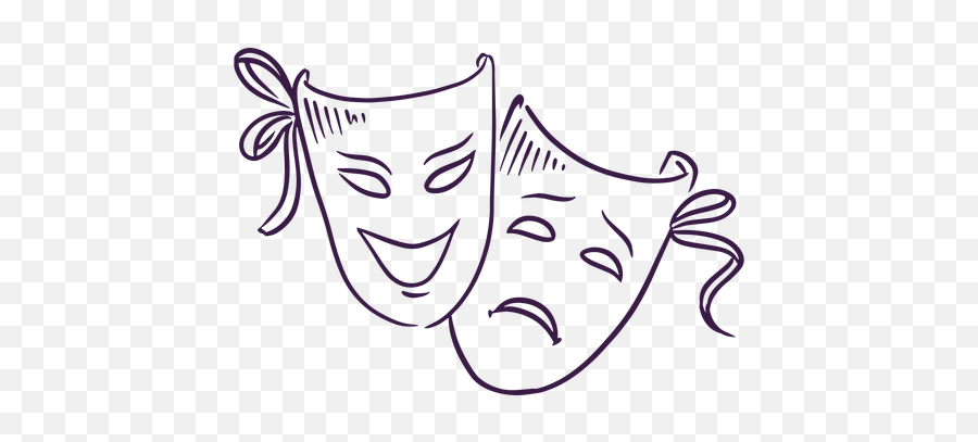 Emotions T Shirt Designs Graphics - Mascaras De Teatro Png Emoji,Drawings Of Covering Emotions With A Mask