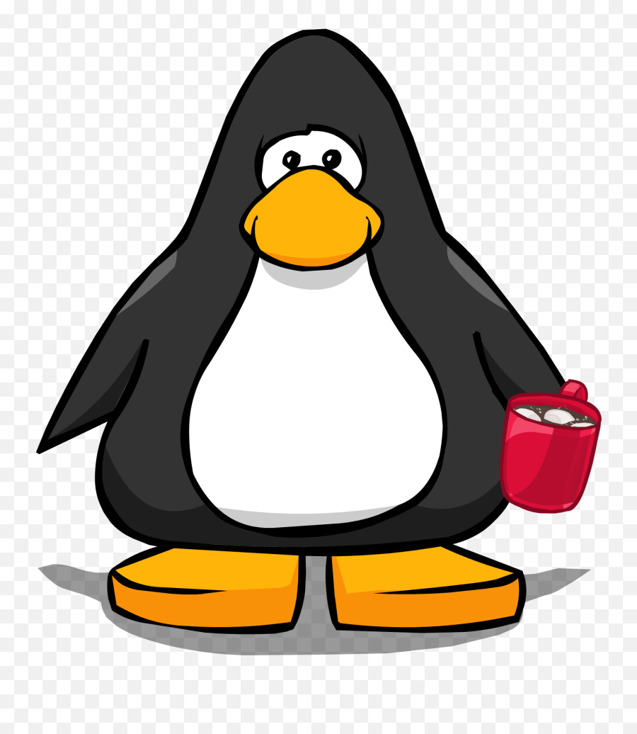 Hot Chocolate Clipart Penguin - Club Penguin Black Penguin Emoji,Hot Chocolate Emoji