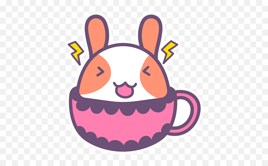 Rabbit By Doreen Osborne - Sticker Maker For Whatsapp Emoji,Molang Emojis