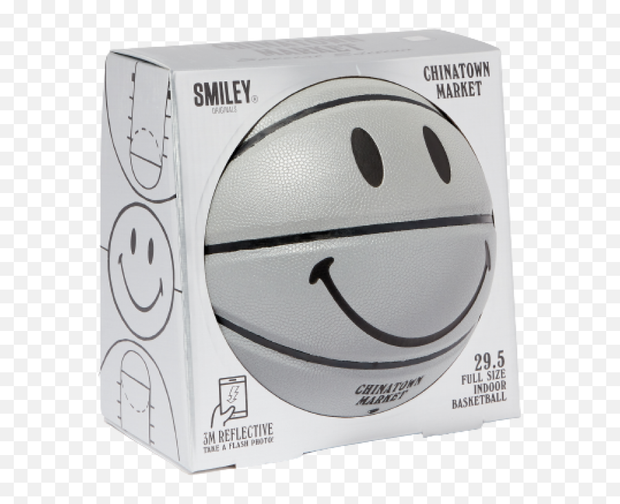 Chinatown Market 3m Smiley Basketball Grey Emoji,Emoticons Basketball