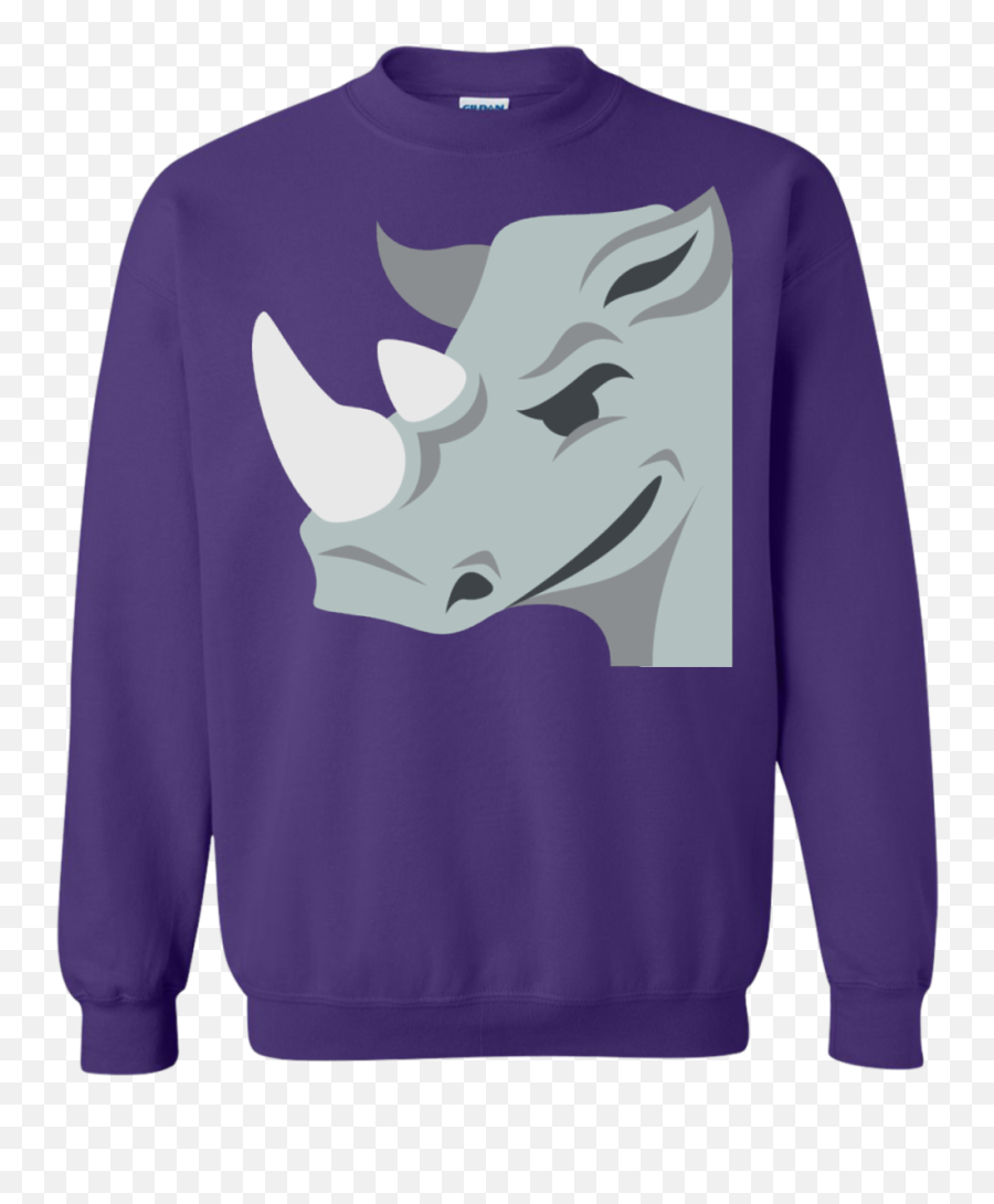 Rhino Emoji Sweatshirt - Not Christmas Yule,Emojis Sweatshirt